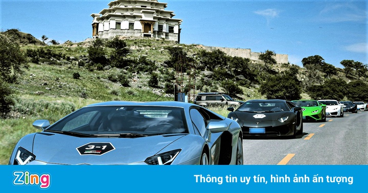 Hơn 40 siêu xe Lamborghini tham dự hành trình dài 800 km