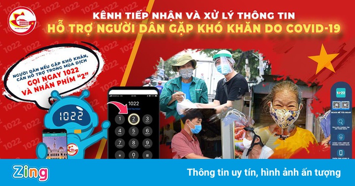 Gặp khó khăn do Covid-19, người dân TP.HCM gọi 1022 để được hỗ trợ