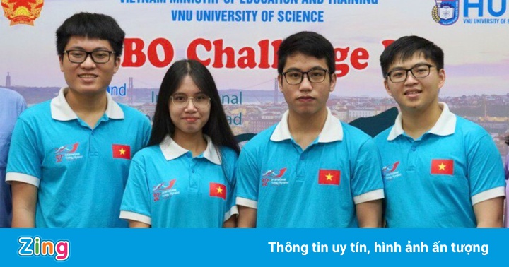 4 học sinh Việt Nam đều giành huy chương Olympic Sinh học quốc tế