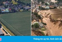 Ảnh trước và sau phô bày quy mô trận lũ chết chóc ở châu Âu