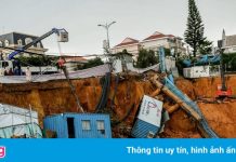 Sạt lở tại công trình showroom ôtô ở Đà Lạt