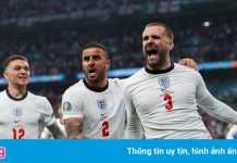 Luke Shaw ghi bàn thắng nhanh nhất trong các trận chung kết Euro