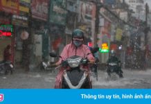 TP.HCM mưa lớn, nhiều nơi có nguy cơ ngập
