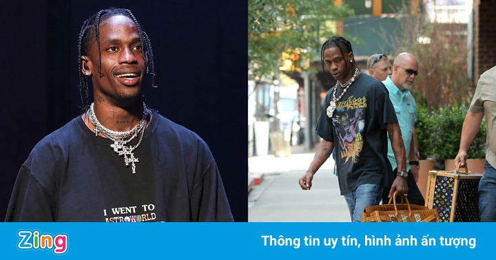 Rapper Travis Scott xách túi Hermès cỡ lớn