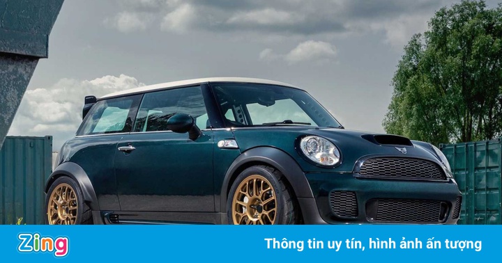 Chiếc MINI Cooper mạnh 414 mã lực sau khi gắn động cơ V8 của BMW M3