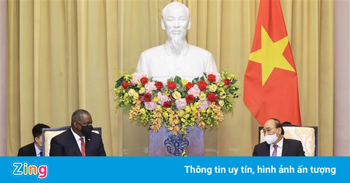 Chủ tịch nước tiếp bộ trưởng Quốc phòng Mỹ Chủ tịch nước tiếp bộ trưởng Quốc phòng Mỹ