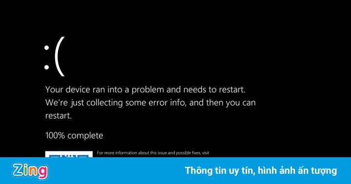 Lỗi màn hình xanh của Windows đã có màu mới