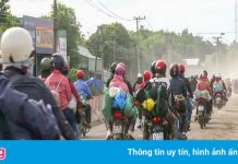 Cảnh sát dẫn đường cho hàng nghìn xe đi về Tây Nguyên