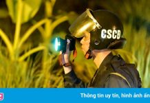 Nghi phạm giết người trầm mình dưới nước để trốn cảnh sát