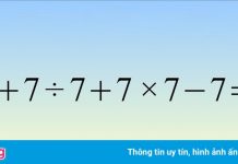 Phép tính tiểu học gây nhầm lẫn