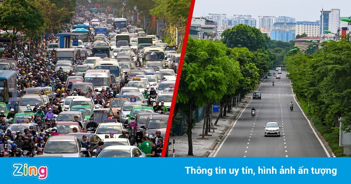 Hà Nội ngày thường và trong thời gian siết chặt giãn cách