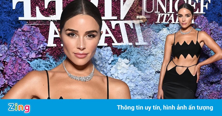 Hoa hậu Olivia Culpo diện váy cut-out trong đêm gala từ thiện