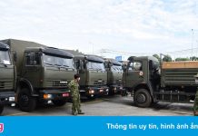 Quân đoàn 3 vận chuyển 50 tấn nhu yếu phẩm hỗ trợ TP.HCM