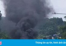 Người đàn ông chết cháy bên cạnh ôtô chở hóa chất