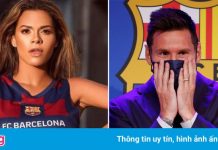 Người mẫu muốn mua khăn giấy từng được Messi dùng ở buổi họp báo