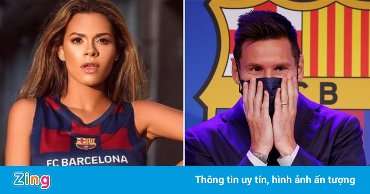 Người mẫu muốn mua khăn giấy từng được Messi dùng ở buổi họp báo