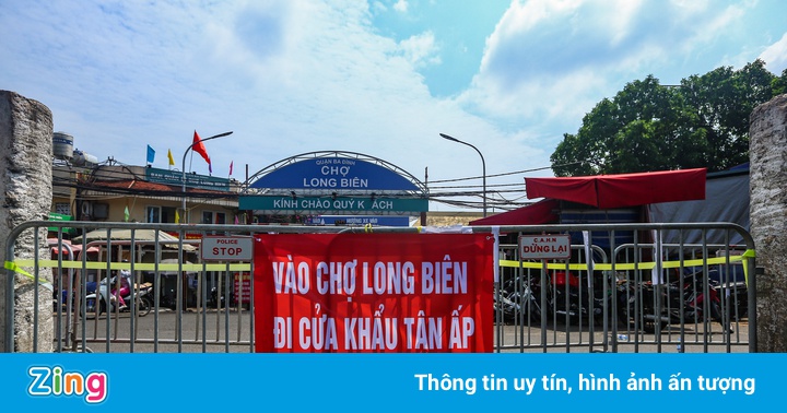 Phong tỏa toàn bộ chợ Long Biên