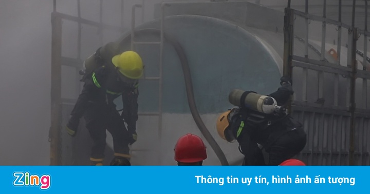 Người dân phát hiện bồn chứa khí bị rò rỉ Người dân phát hiện bồn chứa khí bị rò rỉ