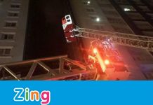 Cháy tủ điện hầm chung cư, nhiều cư dân quận 7 tháo chạy