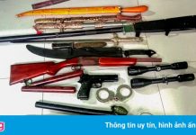 Phát hiện súng, còng số 8 trong căn nhà thuê