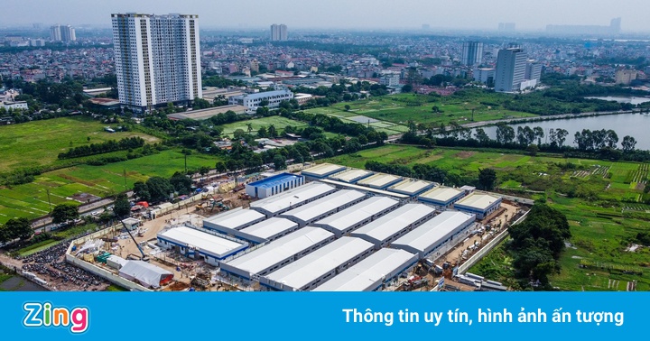 Bệnh viện dã chiến lớn nhất Hà Nội sau gần 1 tháng thi công