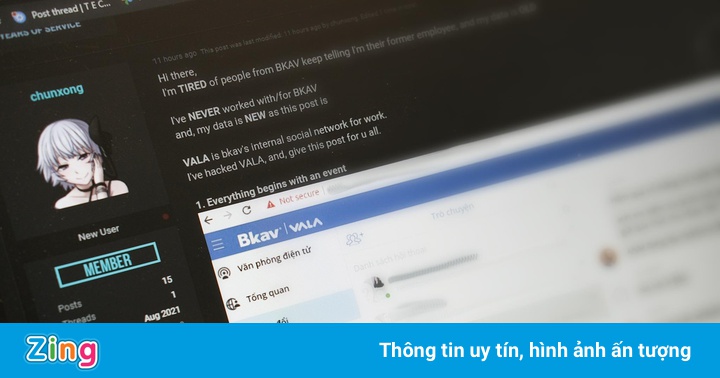 Hacker tung tin nhắn nghi của ông Nguyễn Tử Quảng và các lãnh đạo Bkav