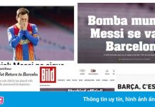 Phản ứng của báo chí thế giới khi Barca chia tay Messi