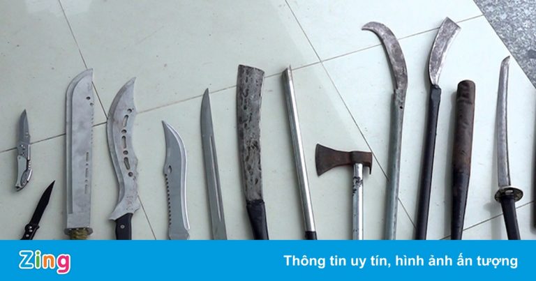 Ngăn chặn 6 người chuẩn bị hung khí đi hỗn chiến