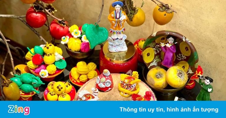 Mâm cỗ Trung thu rực rỡ sắc màu