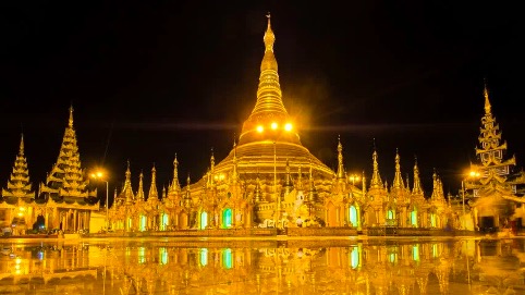 Loá mắt với toà tháp dát 7 tấn vàng của Myanmar - 3