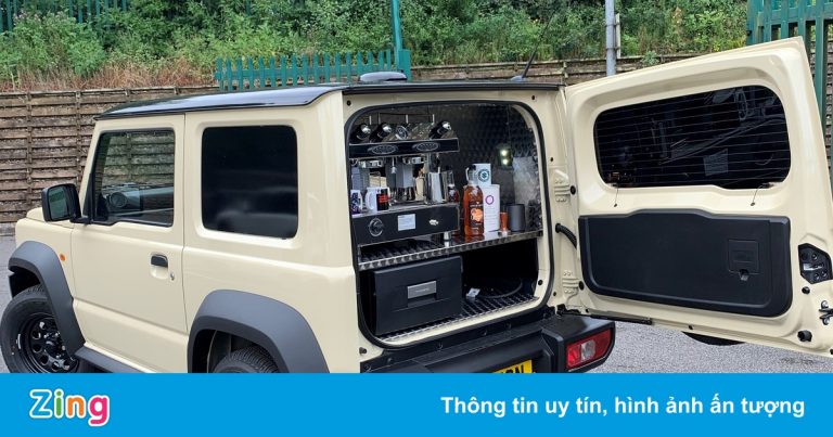 Suzuki Jimny được nâng cấp thành quán cà phê di động Suzuki Jimny được nâng cấp thành quán cà phê di động