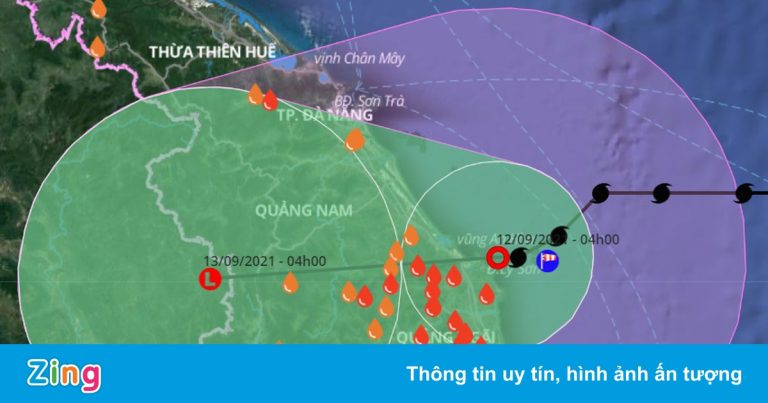 Bão số 5 suy yếu, miền Trung mưa lớn