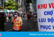 Chợ lưu động phục vụ người dân ‘vùng xanh’ tại TP.HCM