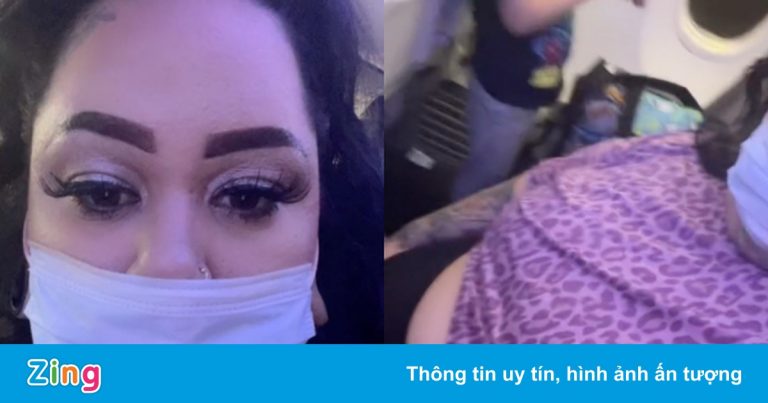 Cô gái ở Mỹ bị đuổi khỏi máy bay do mặc áo hở bụng Cô gái ở Mỹ bị đuổi khỏi máy bay do mặc áo hở bụng