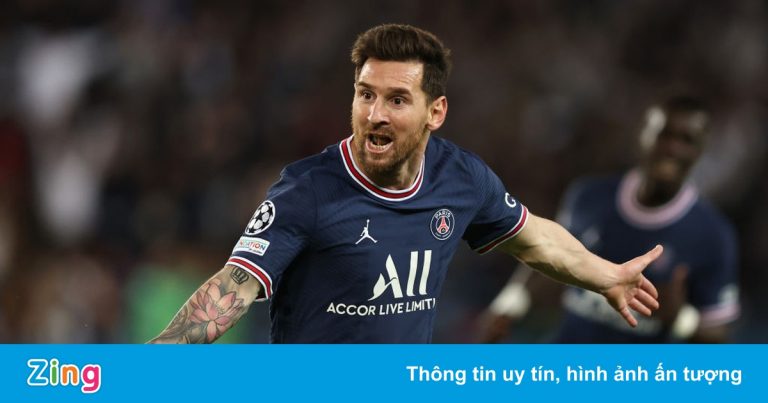 Messi ăn mừng cảm xúc trong lần đầu ghi bàn cho PSG