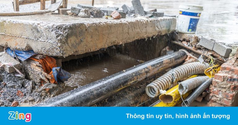 Dự án chậm tiến độ khiến cả khu phố ở Hạ Long bị ngập