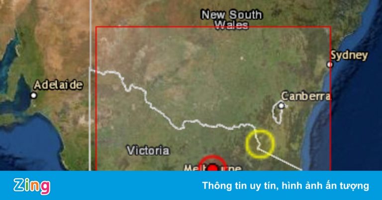 Động đất 6 độ ở phía nam Australia