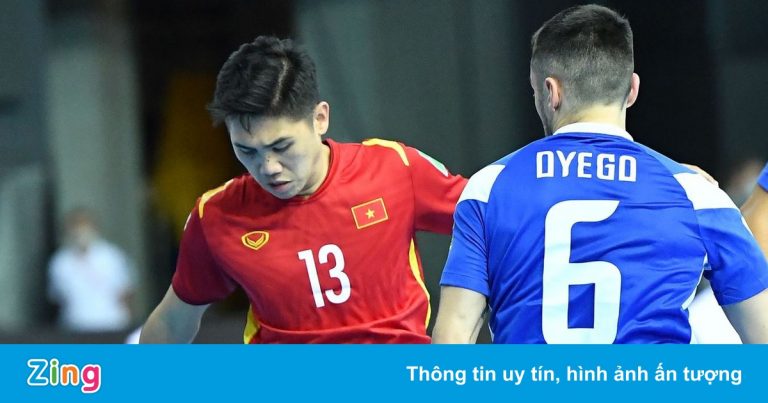 Tuyển thủ futsal Việt Nam: ‘Tỷ số 1-9 phản ánh đúng trận đấu’