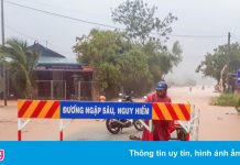 Hai tàu cá gặp nạn, gần 30 ngôi nhà tốc mái do bão số 5