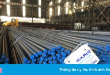 Tiêu thụ thép tháng 8 của Hòa Phát tăng 38%