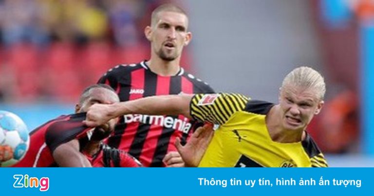 Haaland lập cú đúp trong trận thắng 4-3 của Dortmund