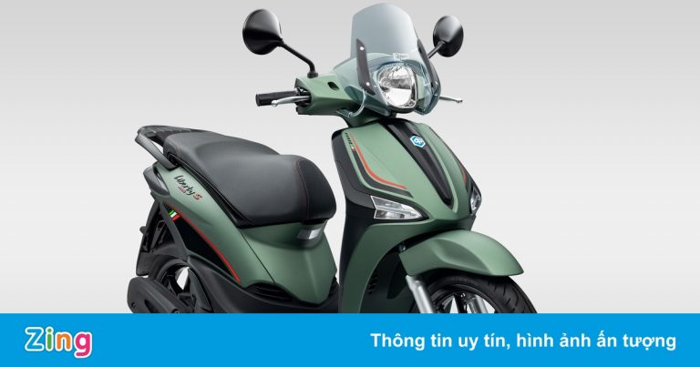 Phiên bản Piaggio Liberty S 125 có sẵn kính chắn gió giá 62 triệu đồng