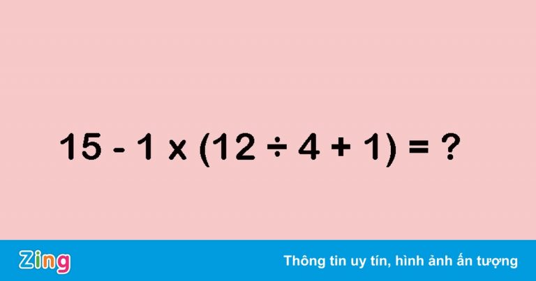 Phép tính tiểu học đơn giản nhưng nhiều người làm sai