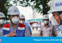 Duy trì hàng trăm công nhân làm việc ở công trường metro số 1