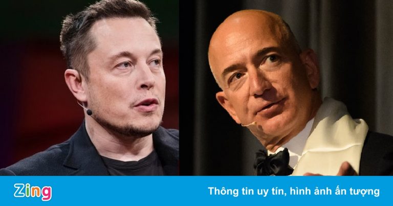 Elon Musk châm chọc tỷ phú Jeff Bezos