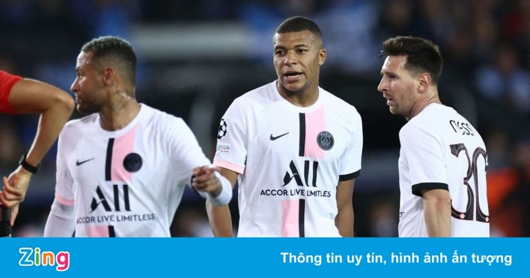 Tam tấu được định giá cao nhất thế giới mờ nhạt ở Champions League