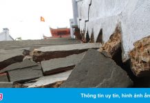 Đài tưởng niệm liệt sĩ ở Đắk Lắk nứt toác sau mưa lớn