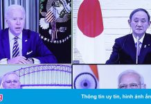 Tổng thống Biden chủ trì cuộc họp lãnh đạo Bộ Tứ ở Nhà Trắng