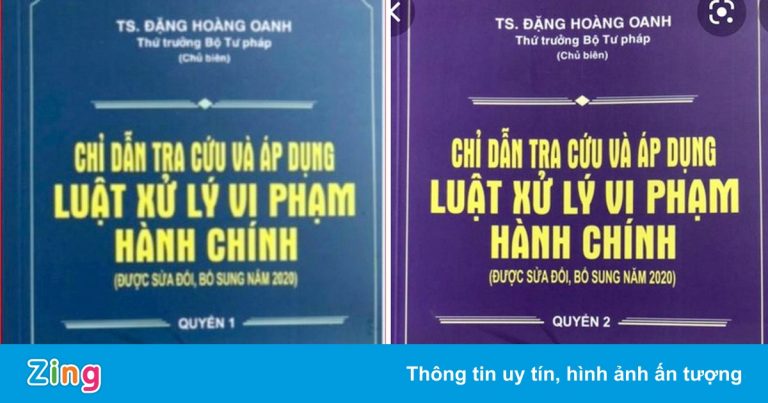 Phát hiện sách mạo danh thứ trưởng Bộ Tư pháp chủ biên