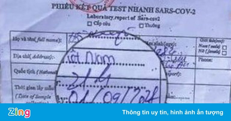 Sửa giấy xét nghiệm, tài xế bị phạt 7,5 triệu đồng